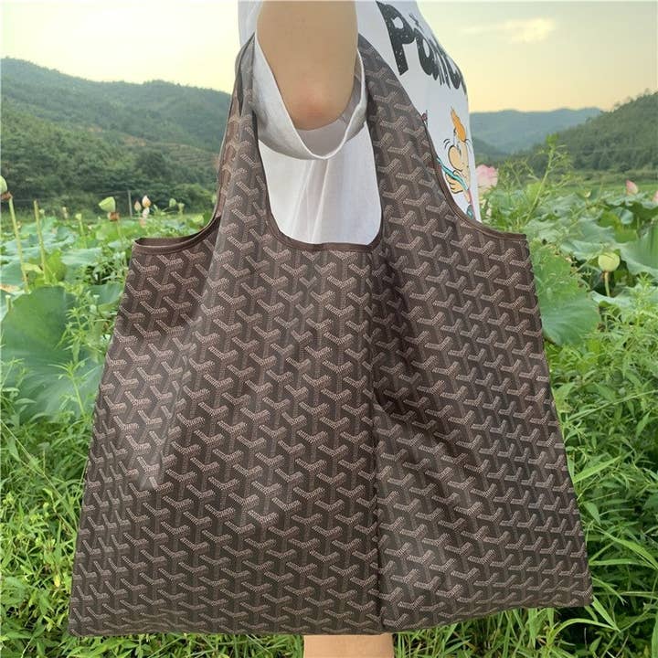 FurDecoration - Wholesale Grocery/Shopping Bag - Foldable Portable Reusable Shopping Bag With Floral Print