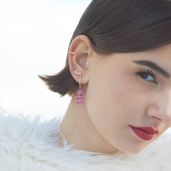 EarCandy Jewelry - Wholesale Stud/Post Earrings - F*CK PIERCING EARRING1