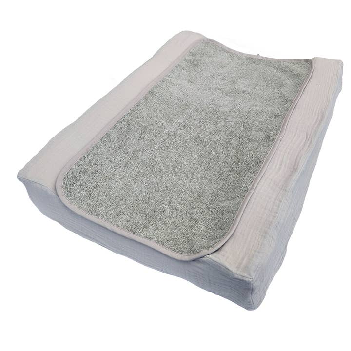Summerville organic - Wholesale Changing mat/pad – Baby - Changing Pad Topper Silver Grey Organic Cotton2