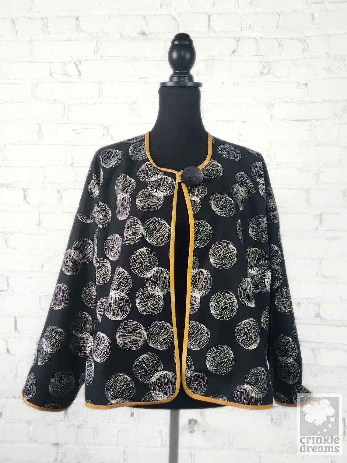 Crinkle Dreams - Wholesale Craft Sewing Kit - Elemental Coat Printed sewing pattern8