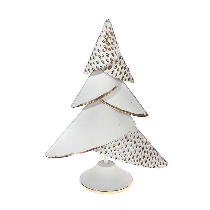 6 Layer Gold And White Metal Tree for wholesale by IH Casa Decor