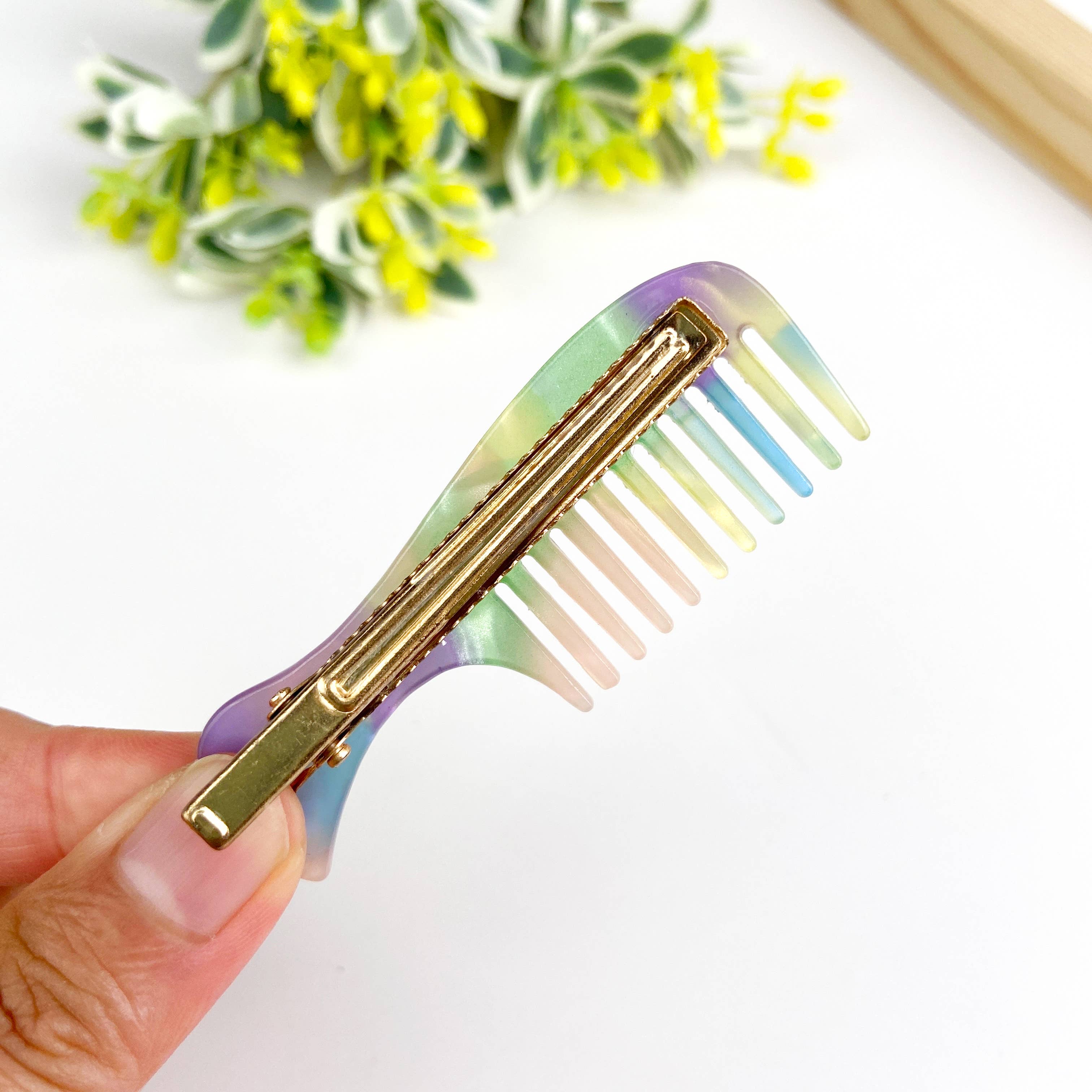 SoapElenGlen – wholesale Hair clip – Women’s – Acetate Mini Comb Hair Clip2