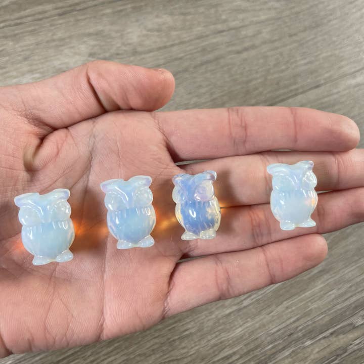 Keystone Crystals - Wholesale Decorative Figurine - Gemstone Owl Figurine – Small Crystal Owl Decor