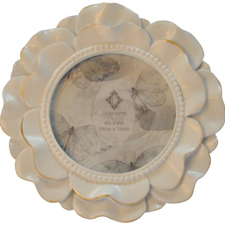 Concepts BlossomNest 4x4 Sculpted Petals Resin Frame for wholesale by Concepts In Time