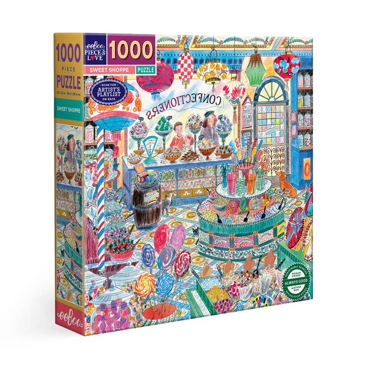 Sweet Shoppe 1000 Piece Puzzle for wholesale by eeBoo