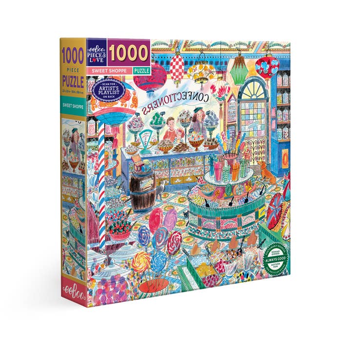 Sweet Shoppe 1000 Piece Puzzle for wholesale by eeBoo