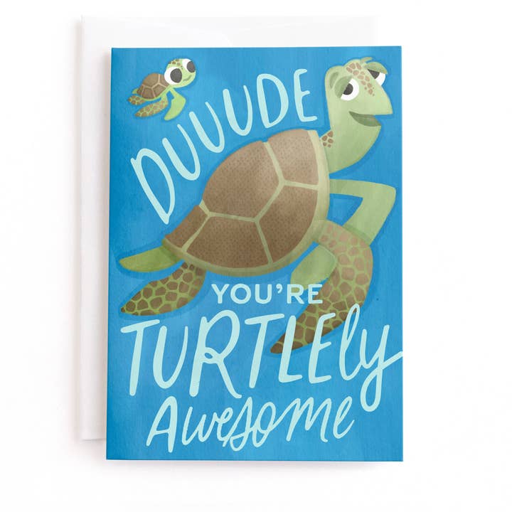 Pixar's Turtlely Awesome, Congrats - Finding Nemo Greeting Card for wholesale by Minted