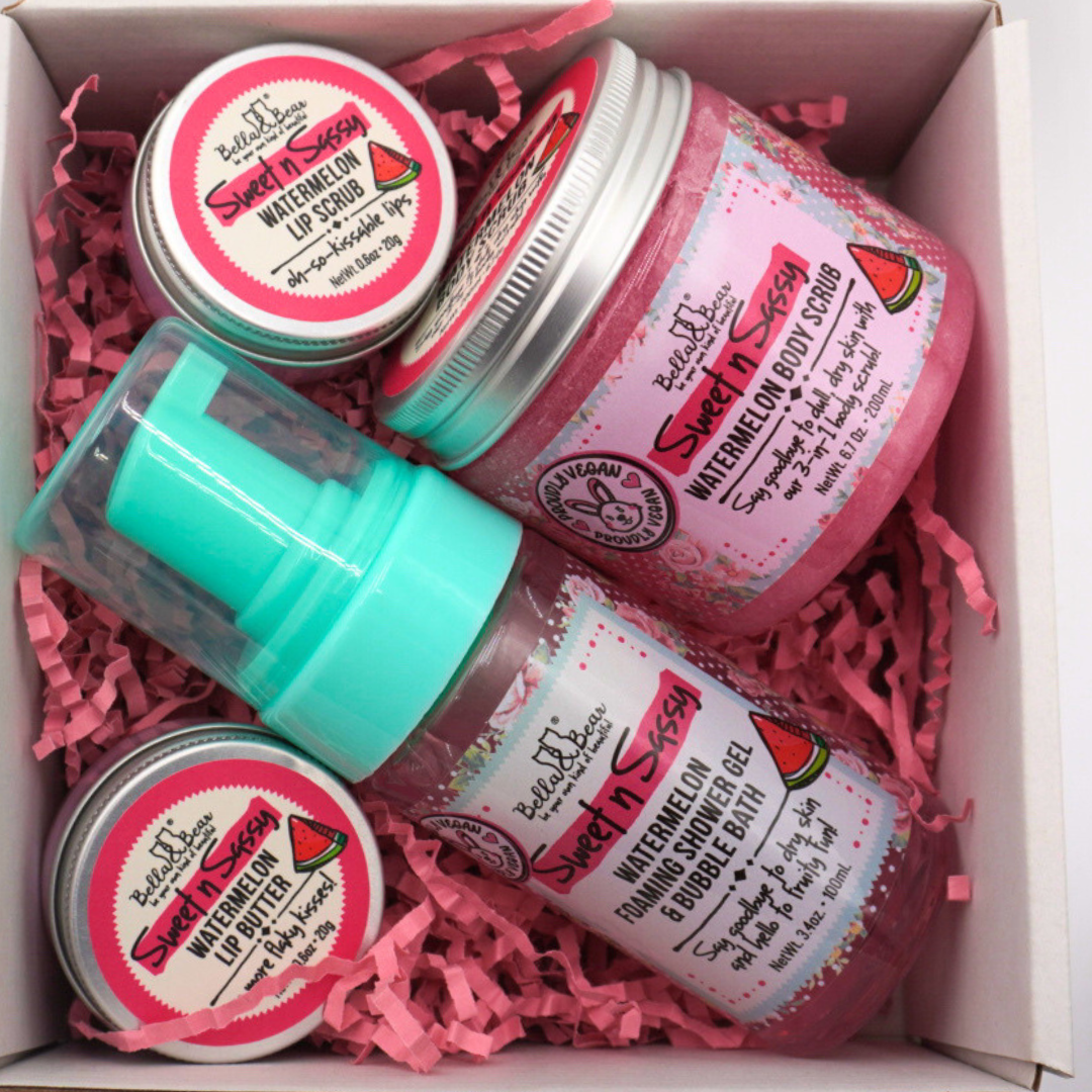 Bella & Bear - Wholesale Bath & Body Set - Sweet 'n' Sassy Midi Watermelon Gift Set | Women, Teens12