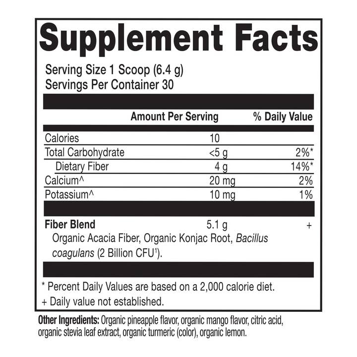 Ancient Nutrition - Wholesale Protein/Superfood Powder - Organic Fiber | Powder Pineapple Mango Flavor (30 Servings)1