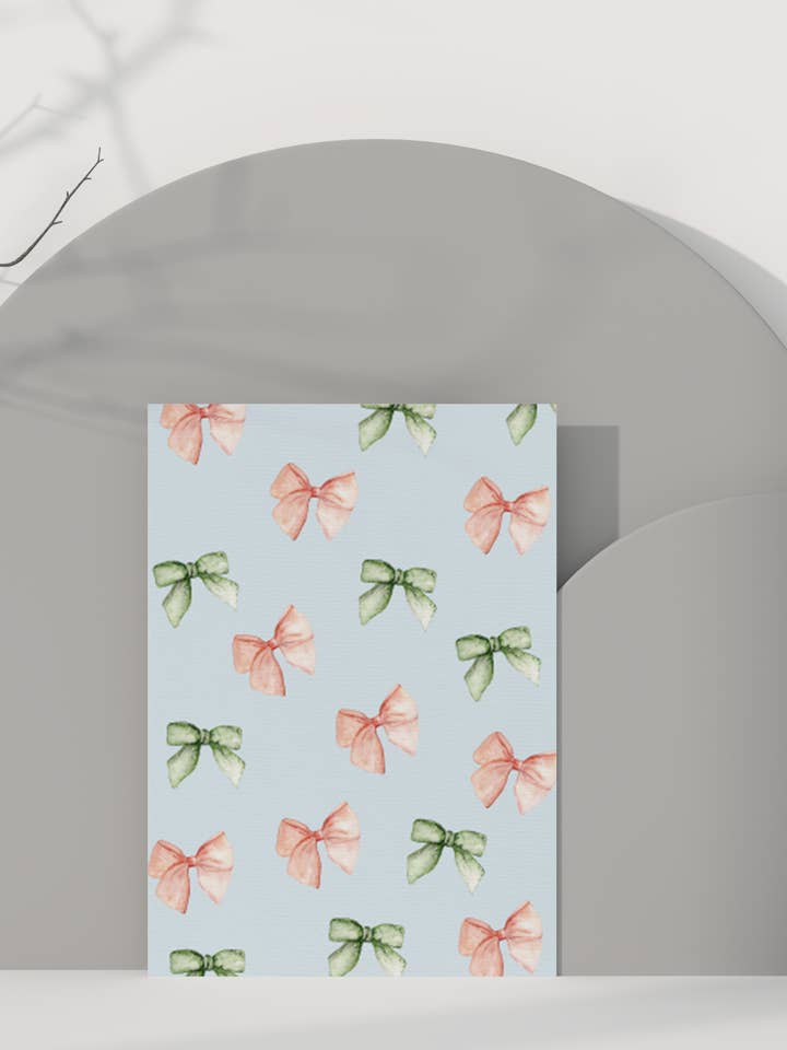 Tiny bows greeting card for wholesale by StudioReta