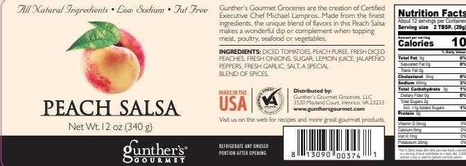 Gunther's Gourmet Groceries, LLC - Vente Salsa - Salsa de pêche4