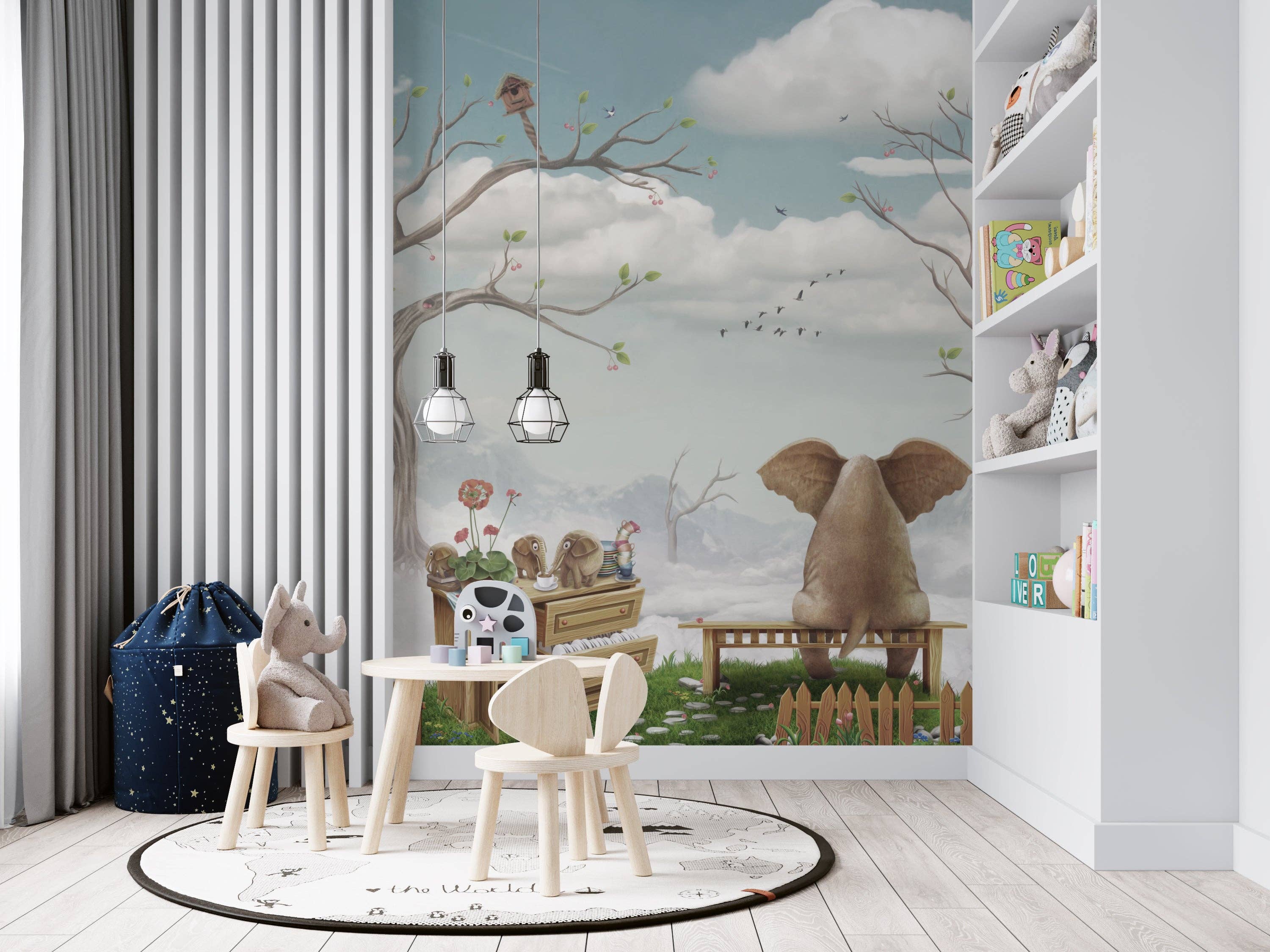 PIPAPEL - Venta al por mayor Papel pintado - Mural Tic-Toc1