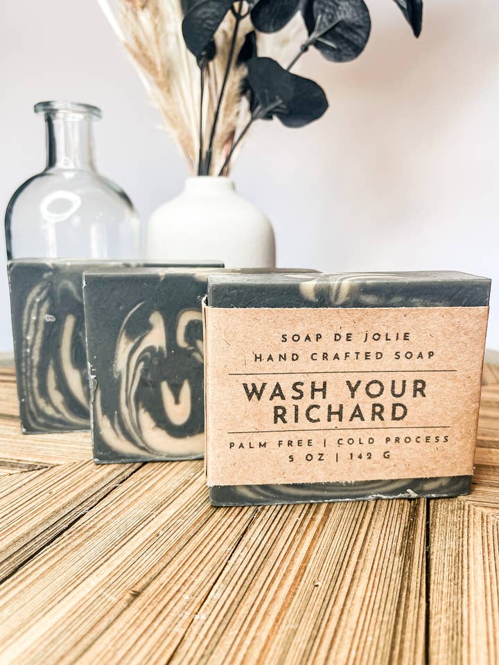Wash your Richard Cold Process Soap for wholesale by Soap de Jolie