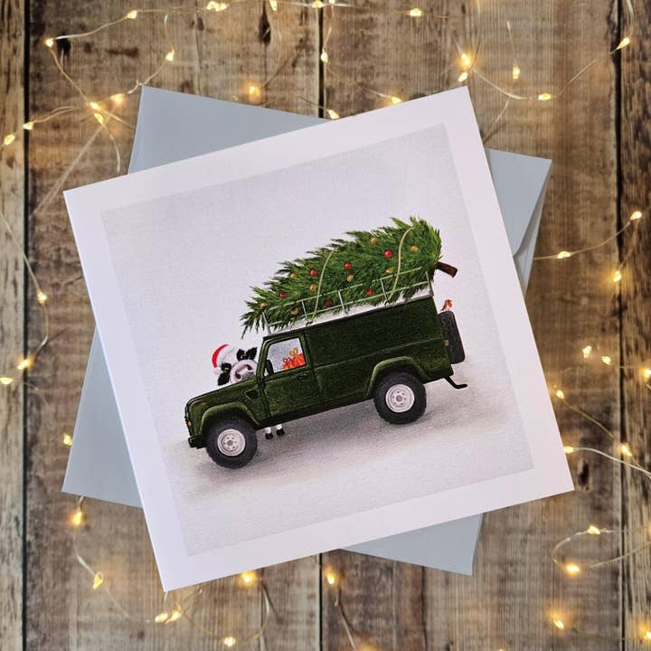 Biglietti di Natale Lucy's Farm, confezione da 10 per la vendita all'ingrosso da parte di Lucy's Farm