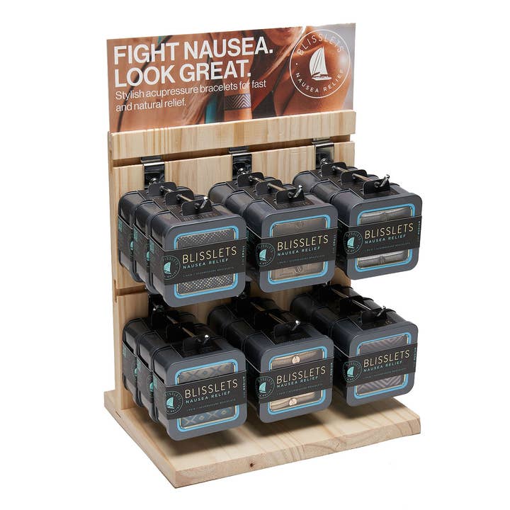 Blisslets - Wholesale Retailer Display - Jewelry - Hand-Crafted Wooden POP Display0