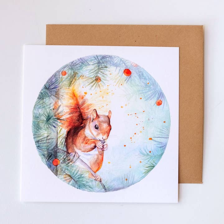 Winter squirrel for wholesale by Veer illustratie