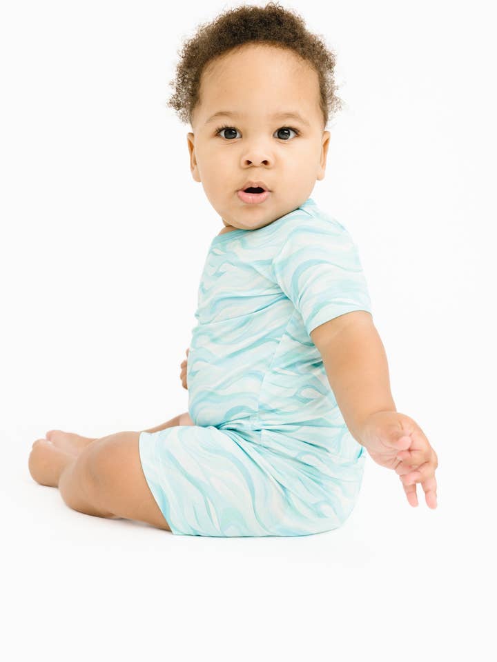 Little One Shop - Wholesale Clothing Set - Baby - Ocean Breeze Bamboo Shorts Set