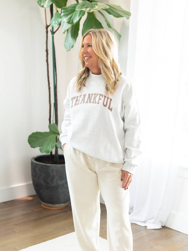 Reversible Sweatshirt, THANKFUL & BLESSED for wholesale by Word Warriors