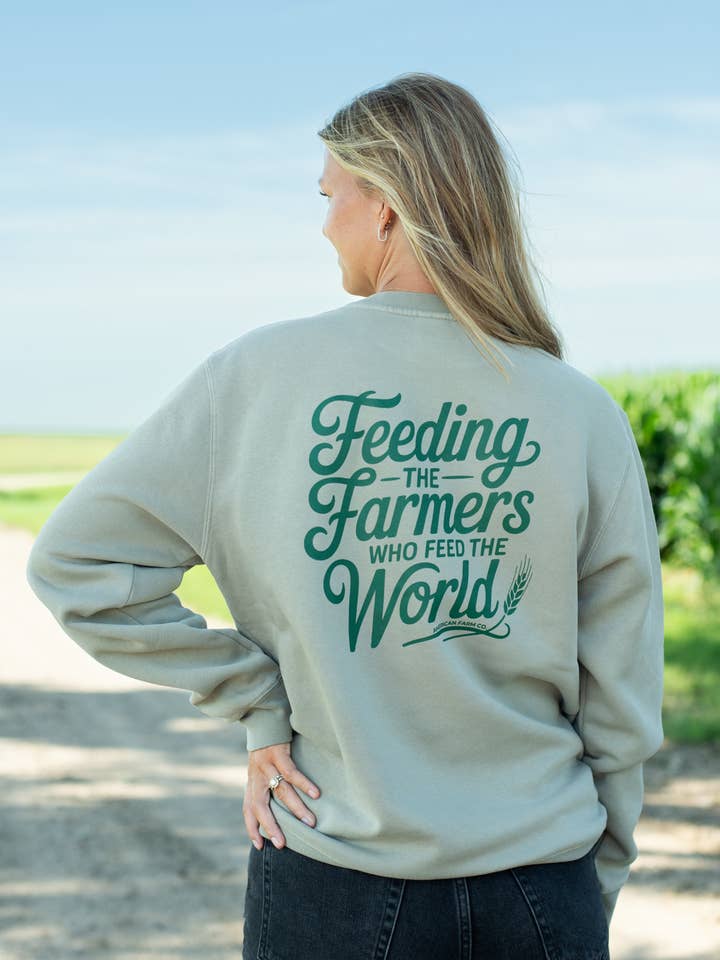 Western 'Farm Wife Field Delivery' Crewneck - 2 sided for wholesale by American Farm Company