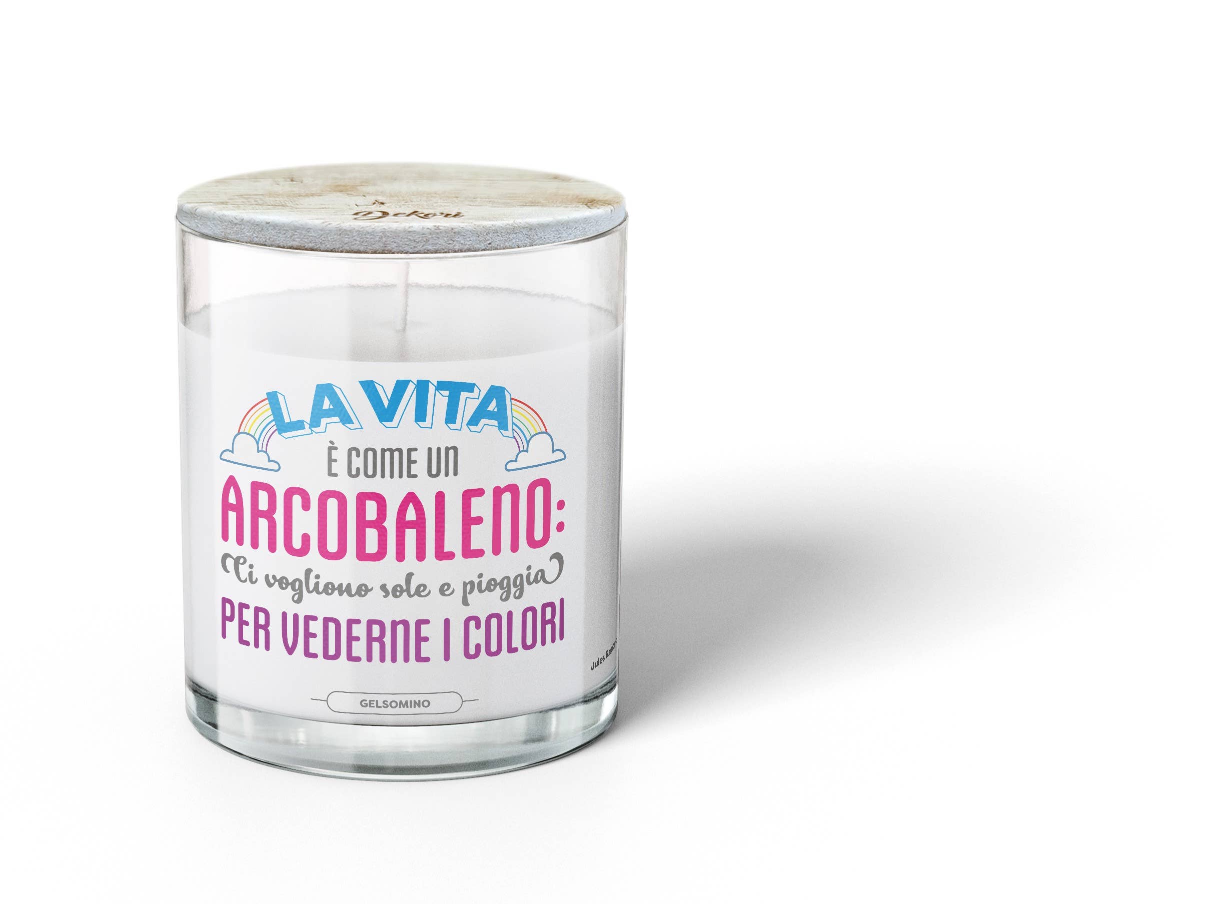 Dekori - Wholesale Jar/Filled Candle - Rainbow Candle0