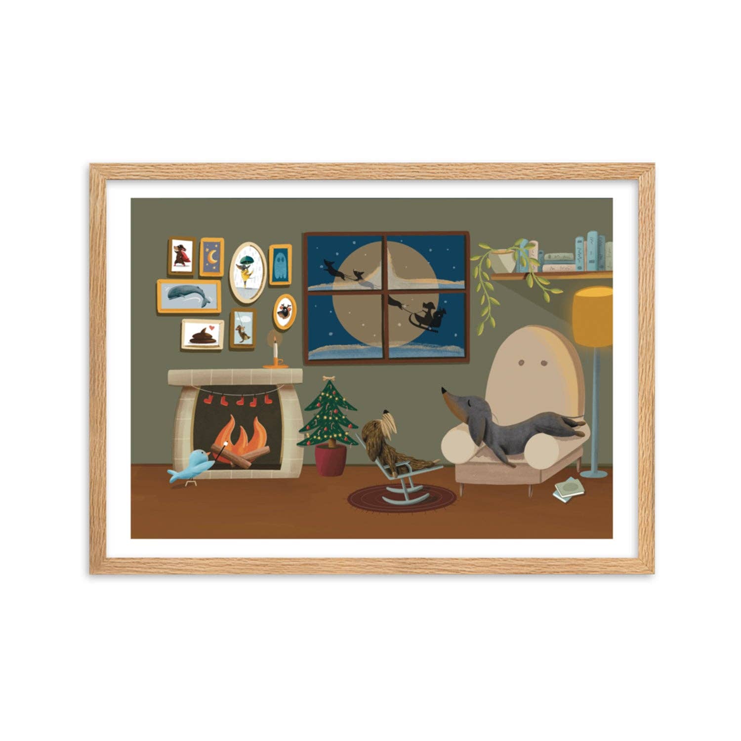 Meet Wilma - Wholesale Art Print - Art Print "Waiting for Christmas""