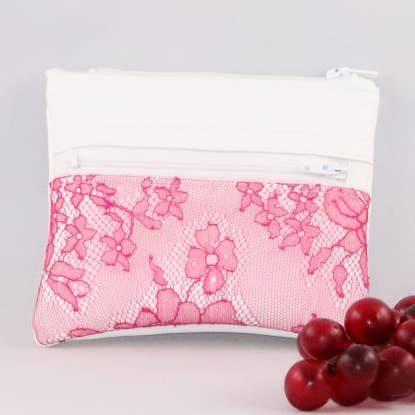 Alternatieve portemonnee van druivenleer en kant voor wholesale door Les Sacs de Théane