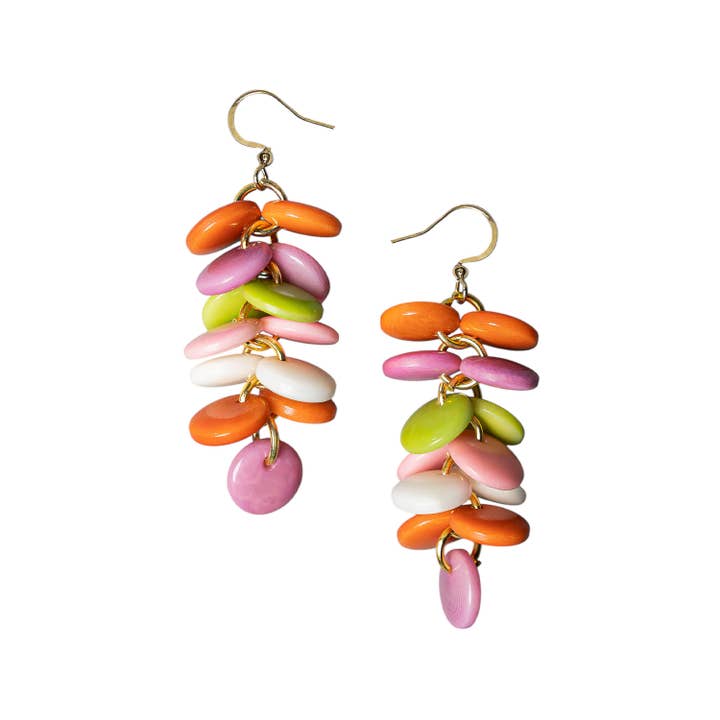 Organic Tagua Jewelry - Wholesale Dangle Earrings - Eloisa Earrings2