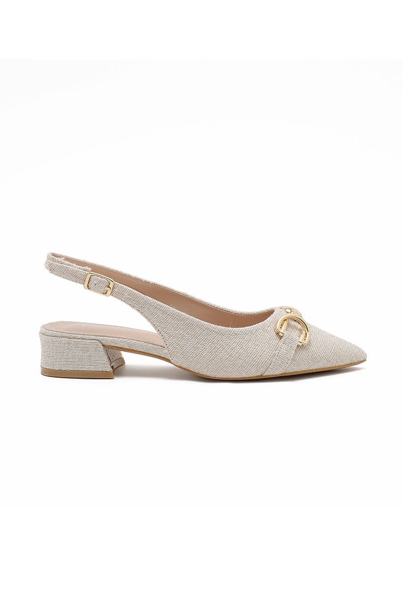 Joia Paris - Wholesale Low Heels - Women's - Modern low-heeled pump with textured finish H8-1085E5