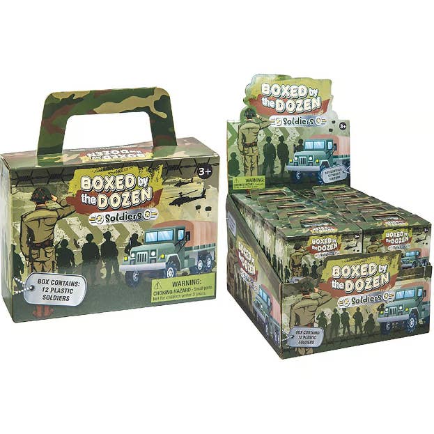 Master Toys Boxed by the Dozen 12 Plastic Soldiers for wholesale by Master Toys & Novelties Inc.