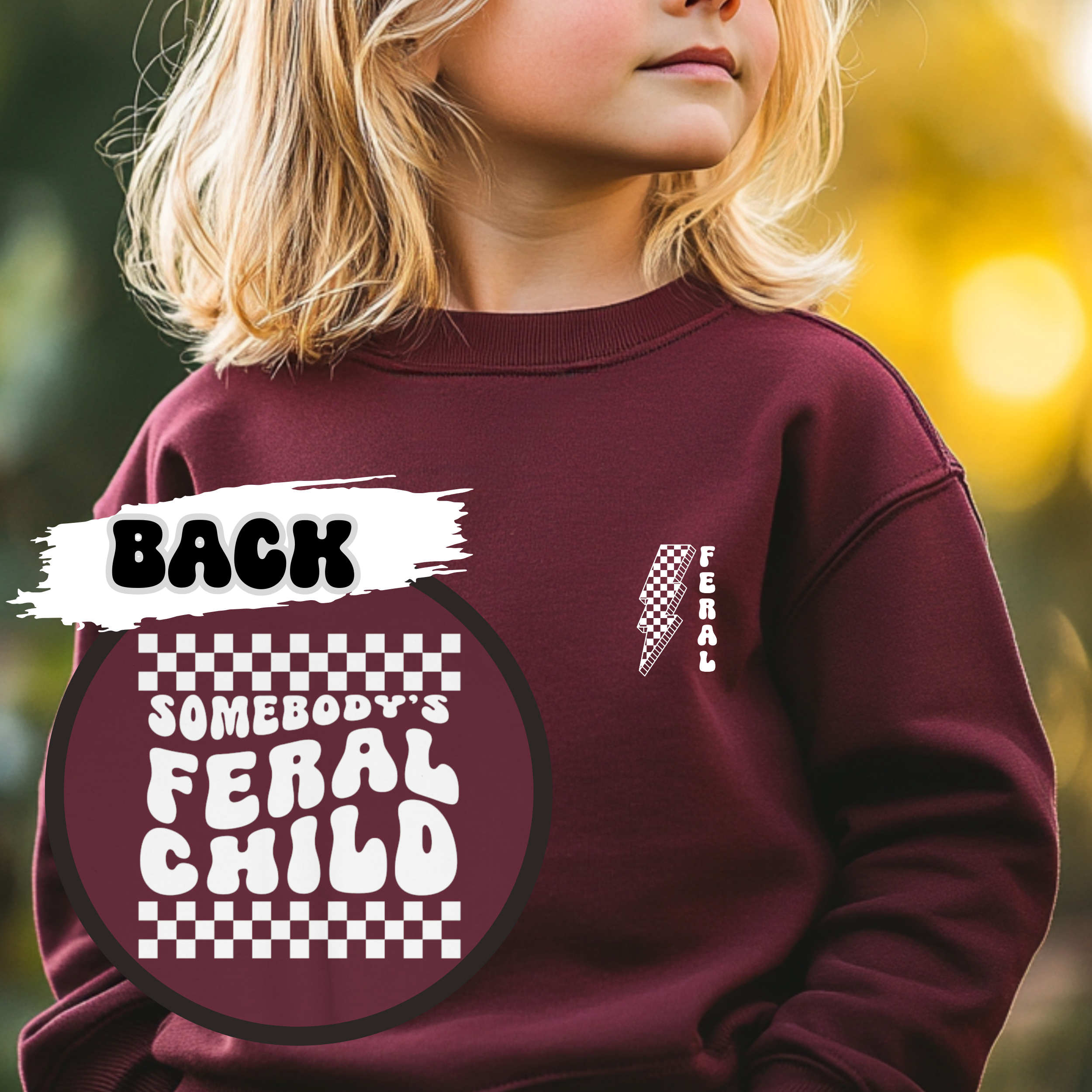 Page and Riggs Designs, LLC - Wholesale Sweatshirt - Kids - Feral Child Sweatshirt7