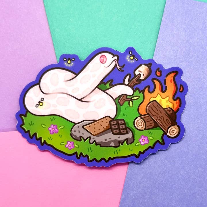 Autocollant guimauve feu de camp pour la vente par MarshyNoodle