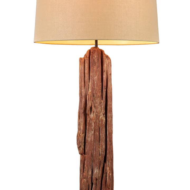 Continental Home - Wholesale Figurine Lamp - TEAK POST TABLE LAMP