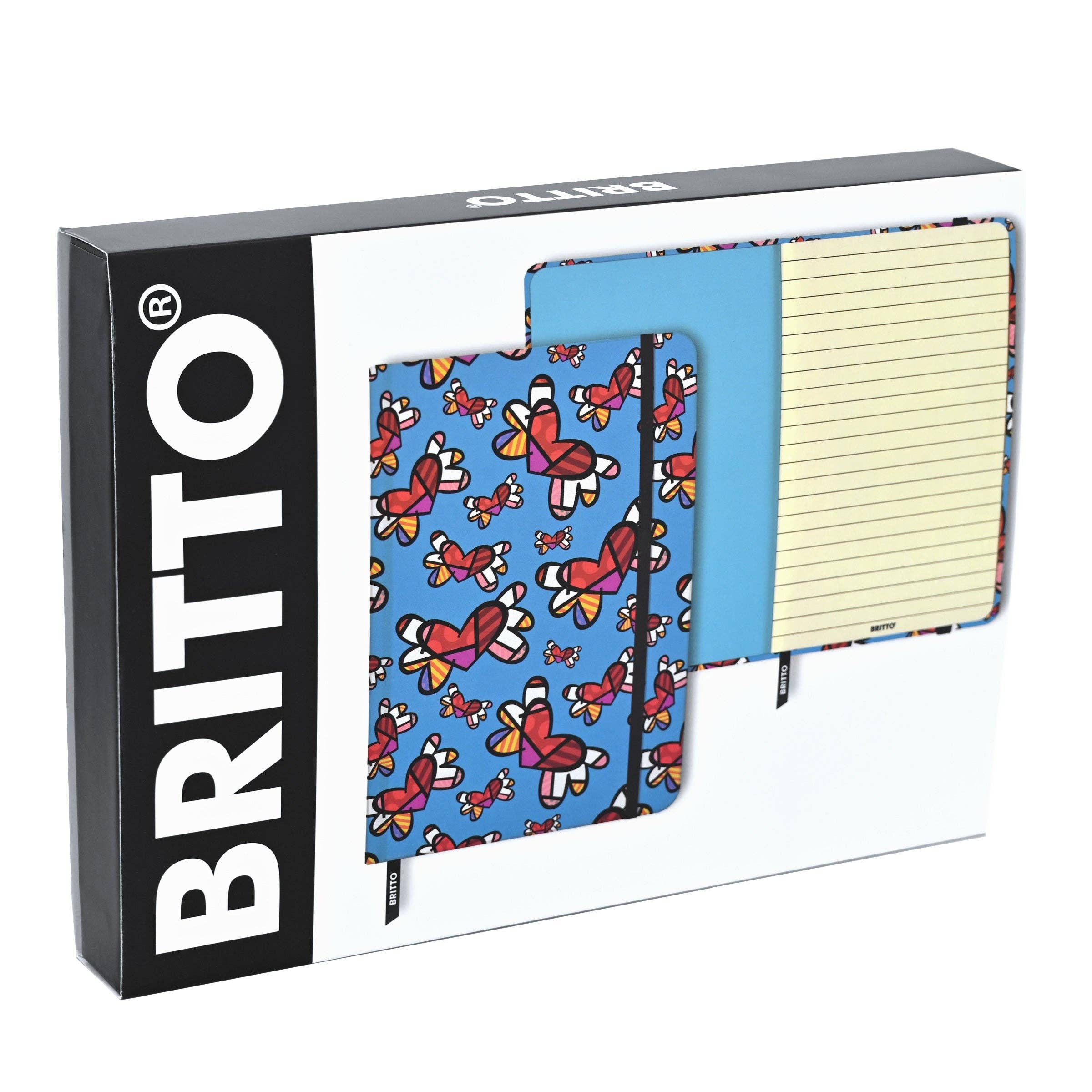 BRITTO® – wholesale Journal/diary – BRITTO® Journal - Flying Hearts1