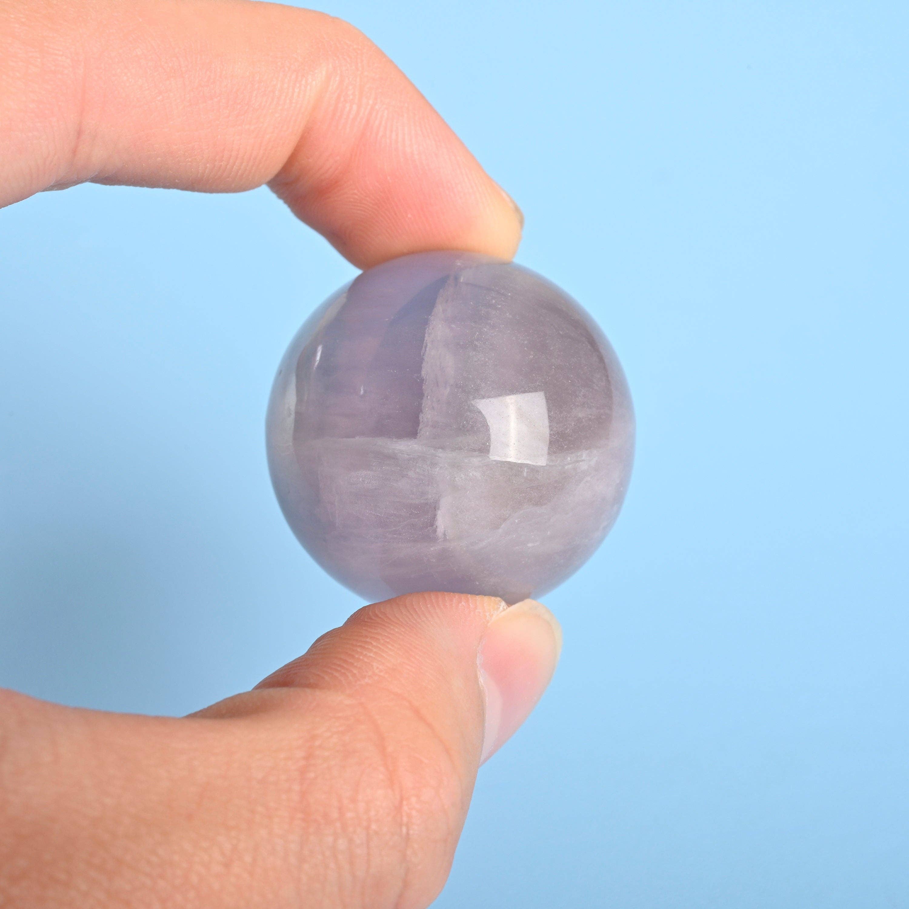 ilovebeadsusa - Wholesale Spiritual Stone/Crystal - 30,40,50mm Natural Fluorite Sphere Crystal Ball5
