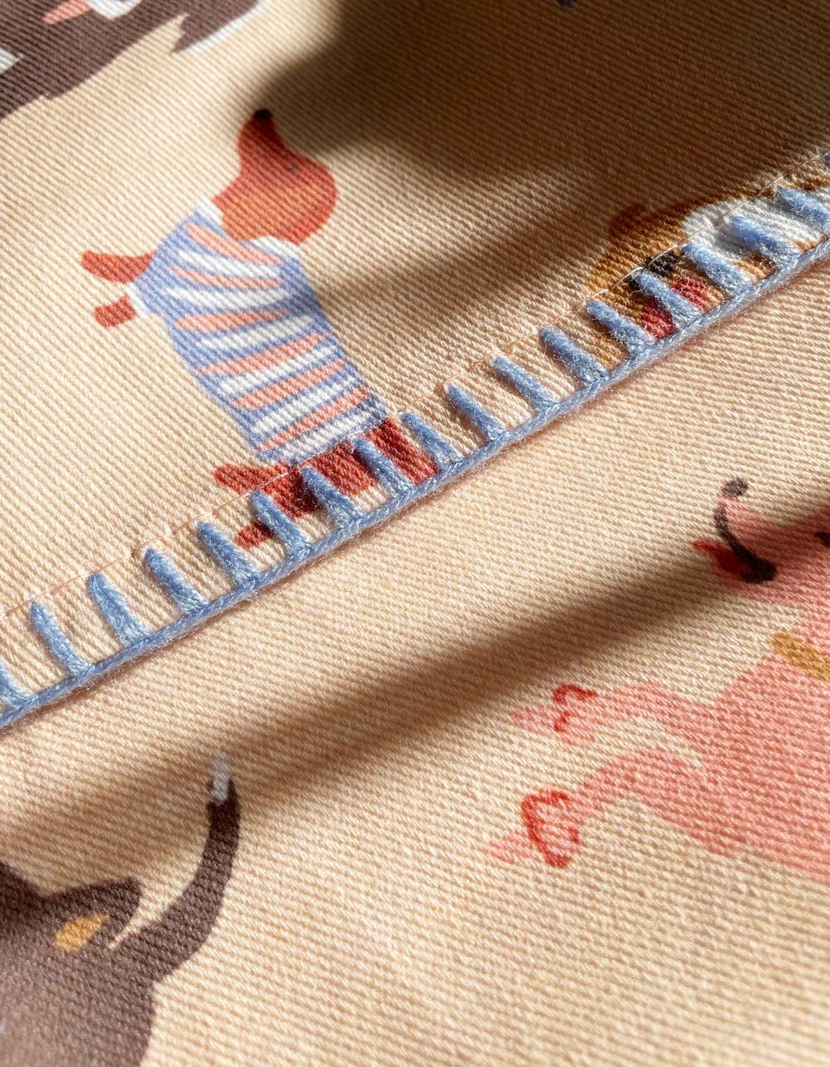 Idlewild Co. - Wholesale Tea Towel - Dogs Cotton Tea Towel with Embroidered Detail1