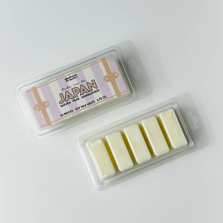 FERNWEH Japan Wax Melts - Sakura Blossom Pear Sandalwood per la vendita all'ingrosso da parte di Charleston & Harlow Candle Co.