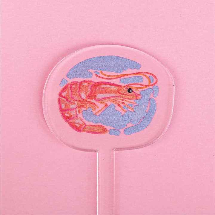 Bacchetta per mescolare in acrilico con gamberetti per la vendita all'ingrosso da parte di Swag