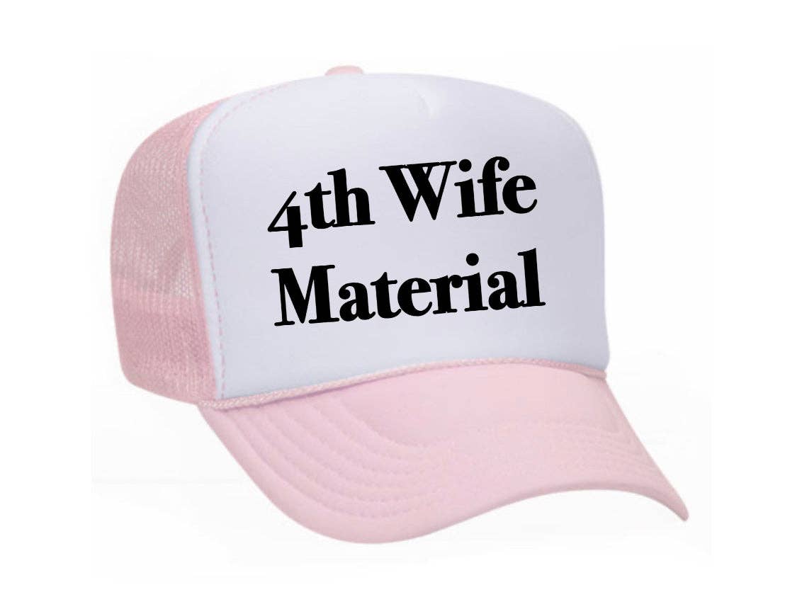 Inappropriate Trucker Hats - Venta al por mayor Gorra trucker - Mujer - Gorra de camionero 4th Wife Material7