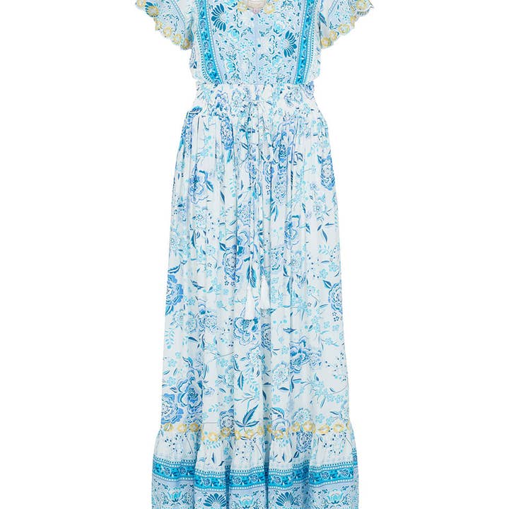 Vestito Positano in blu per la vendita all'ingrosso da parte di sister design