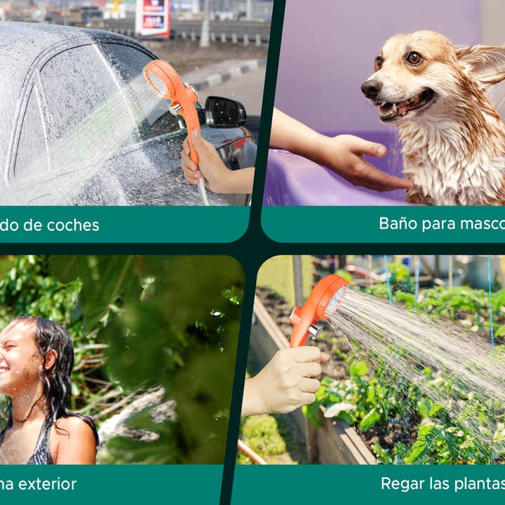 FUTURA8 - Vendita all'ingrosso Bombe/Compresse vaporizzanti da doccia - Doccia portatile per campeggio con batteria di lunga durata5