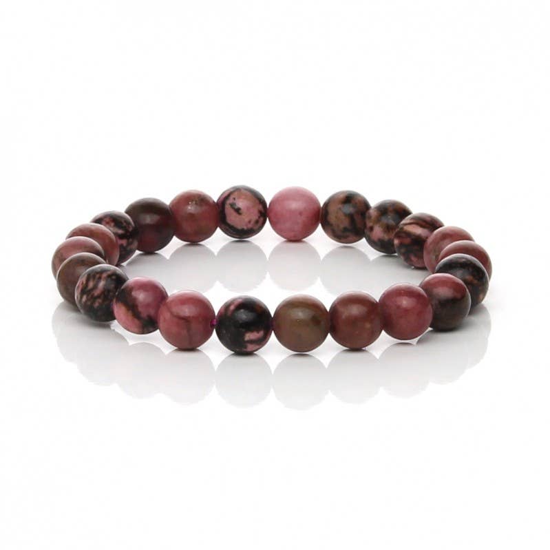 UniArt - Wholesale Manchet-armband - Elastische rhodoniet armband met 6 mm of 8 mm kralen2