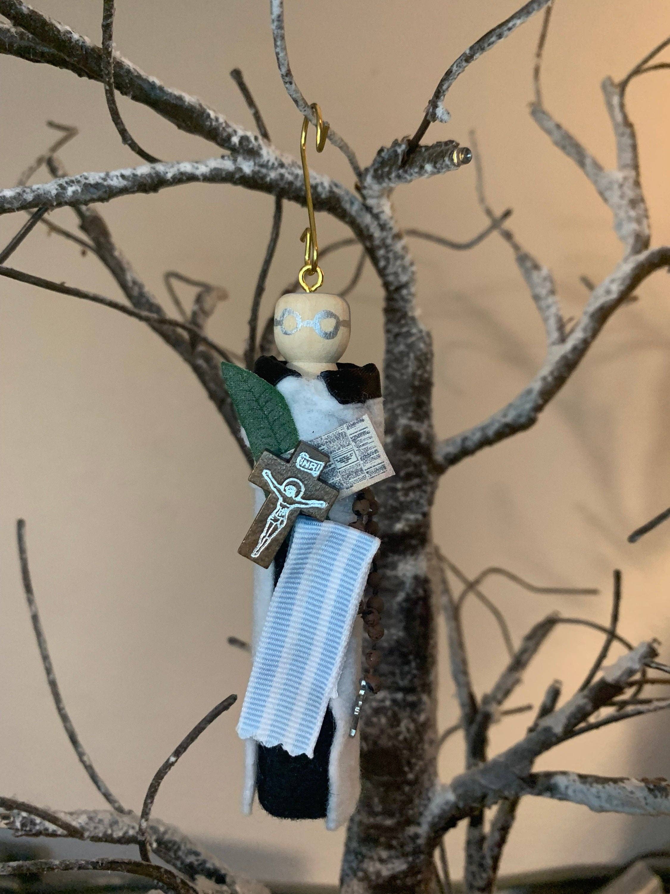 Our Saint Family - Wholesale Ornament - St. Titus Brandsma Wooden Doll Ornament0