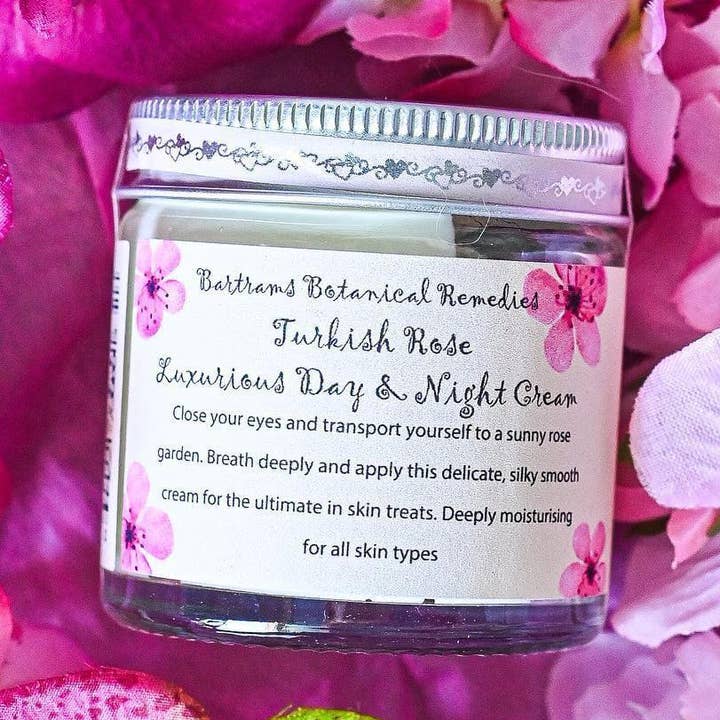 Turkish Rose Luxurious Day & Night Cream - Indulge Your Skin with Timeless Hydration: The Luxurious Turkish Rose Day & Night Cream for wholesale by Herbs On The Hill