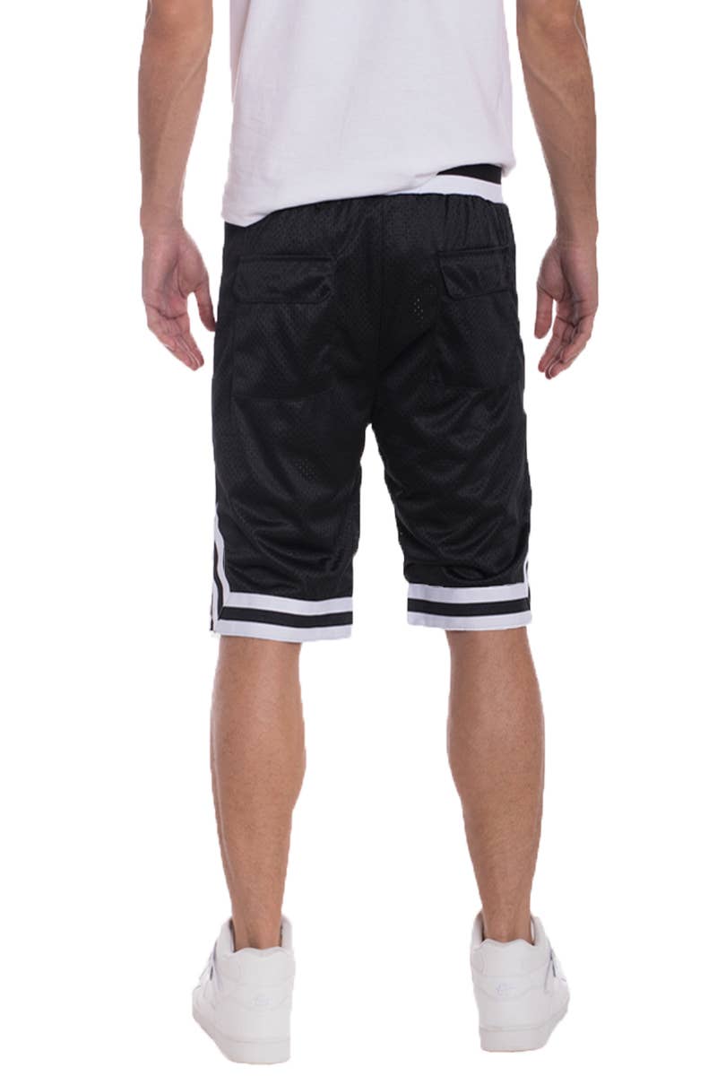 WEIV - Wholesale Athletic Shorts - Men's - Mesh Solid Striped Waist Basketball Shorts8