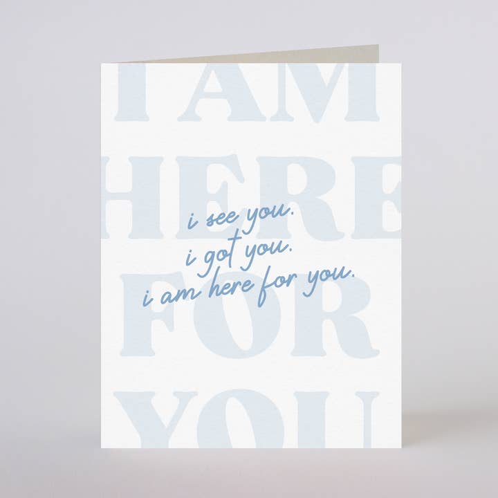 LÀ POUR TOI - carte de vœux pour la vente par Mixtape Paper Co.