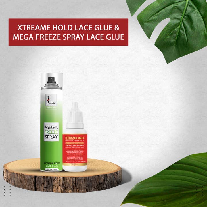 UB BRANDS INC - Wholesale Hair styling gel/mousse - BOSSBOND Xteame Hold Lace Glue & Mega Freeze Spray for Hair1