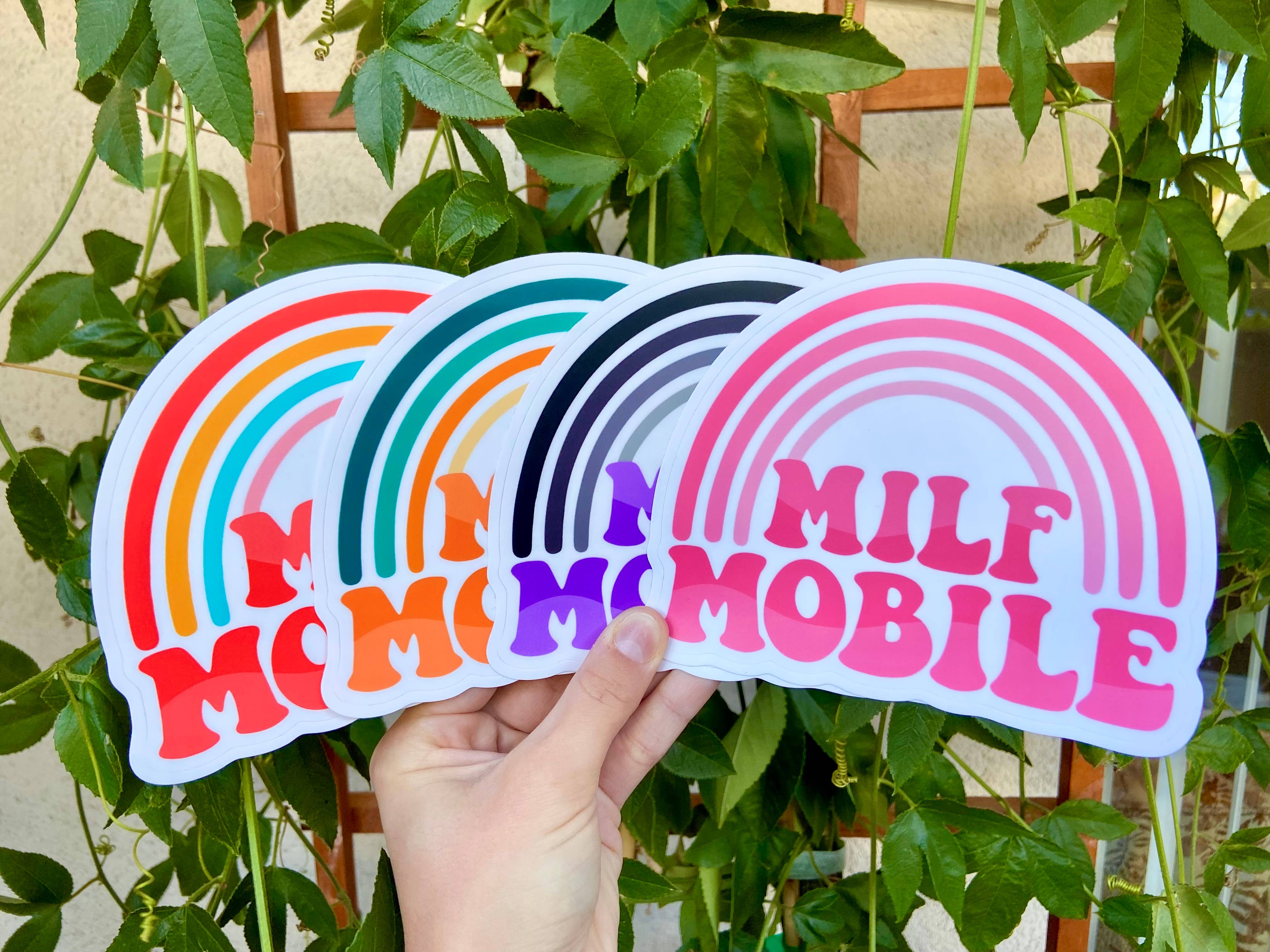 Hollandaize Art – Engroshandel Klistermærke – Lilla og sort milfs mobil kofanger klistermærke7