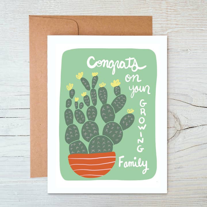 Cactus Growing Family - Nuova carta per bambini per la vendita all'ingrosso da parte di Marigold Press