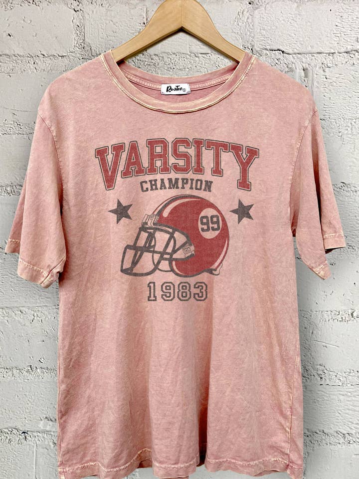 Rustee Clothing - Wholesale Screen Printed T-Shirt - Women's - VARSITY CHAMPION3