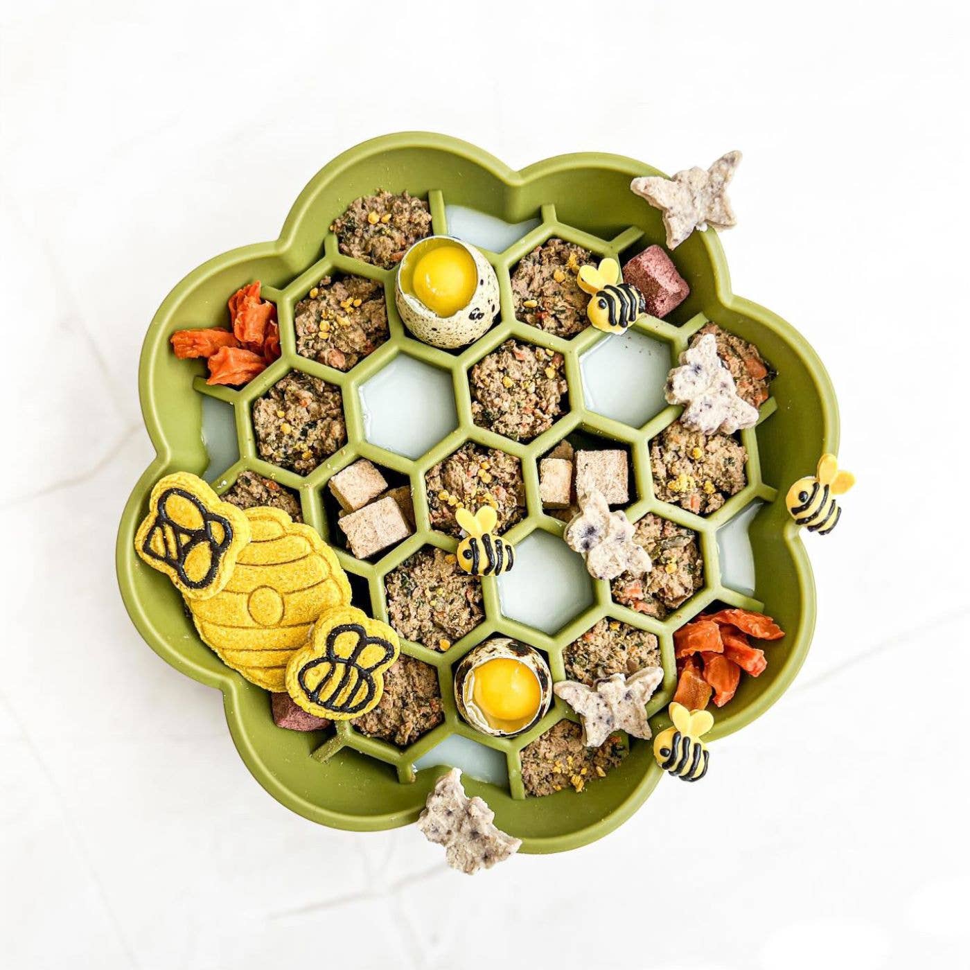 Barks and Brownies - Vente Gamelle – chat et chien - Mangeoire Lente Daisy Verte3